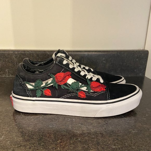Vans Old Skool Lo -'DIY Roses' - Size 6.5 - Picture 2 of 10